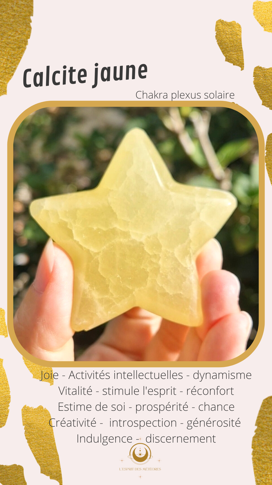Lune Calcite jaune C