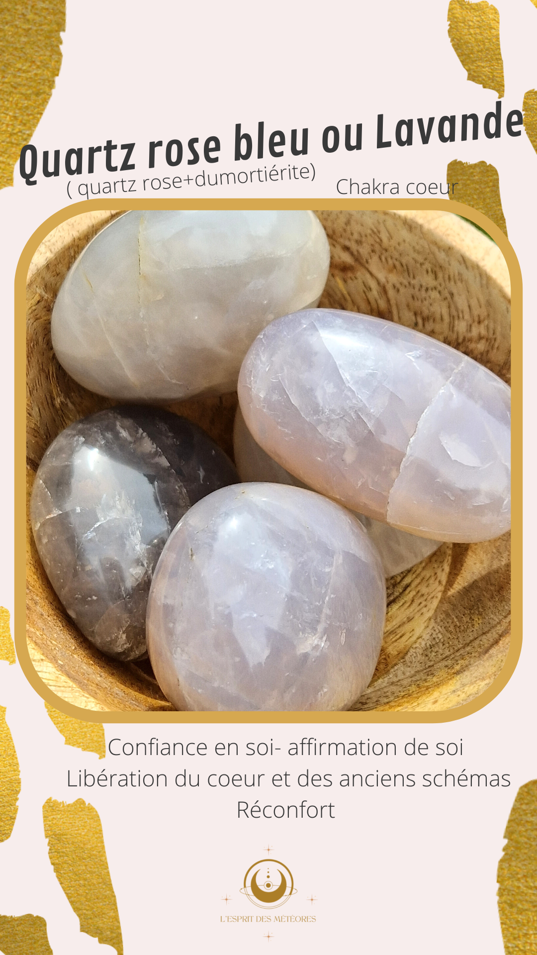 Galet Quartz Lavande I