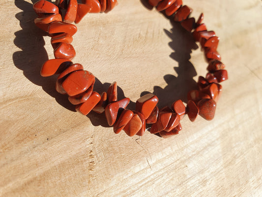 Bracelet baroque Jaspe rouge