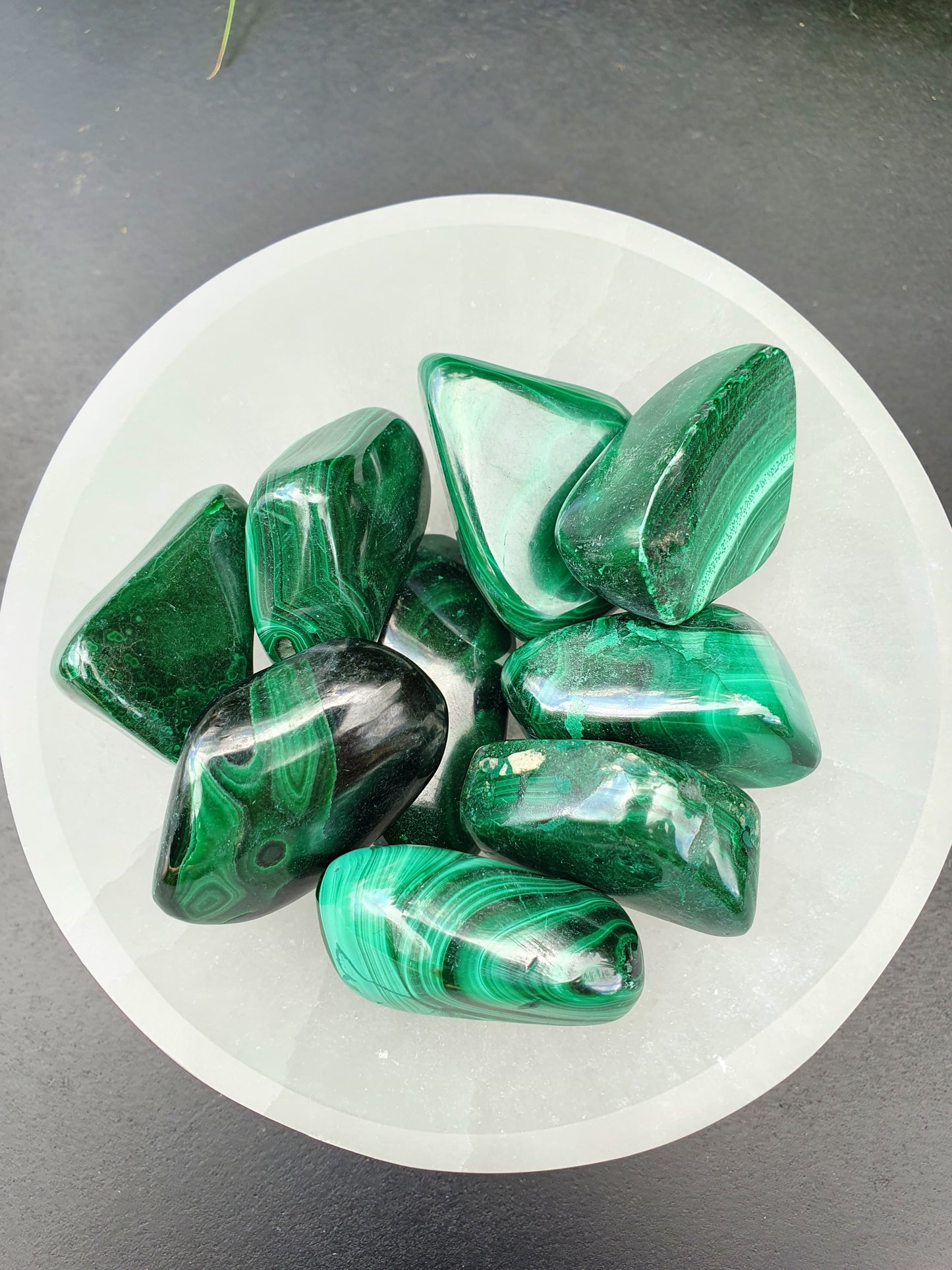 Pierre roulée Malachite