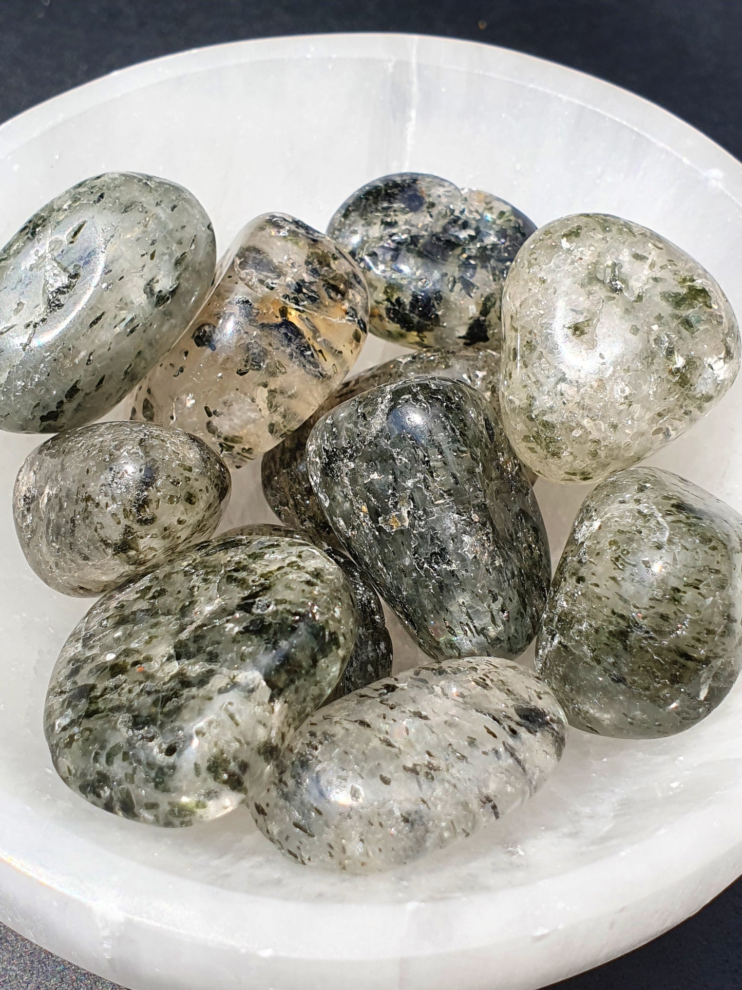 Pierre roulée Quartz Kiwi