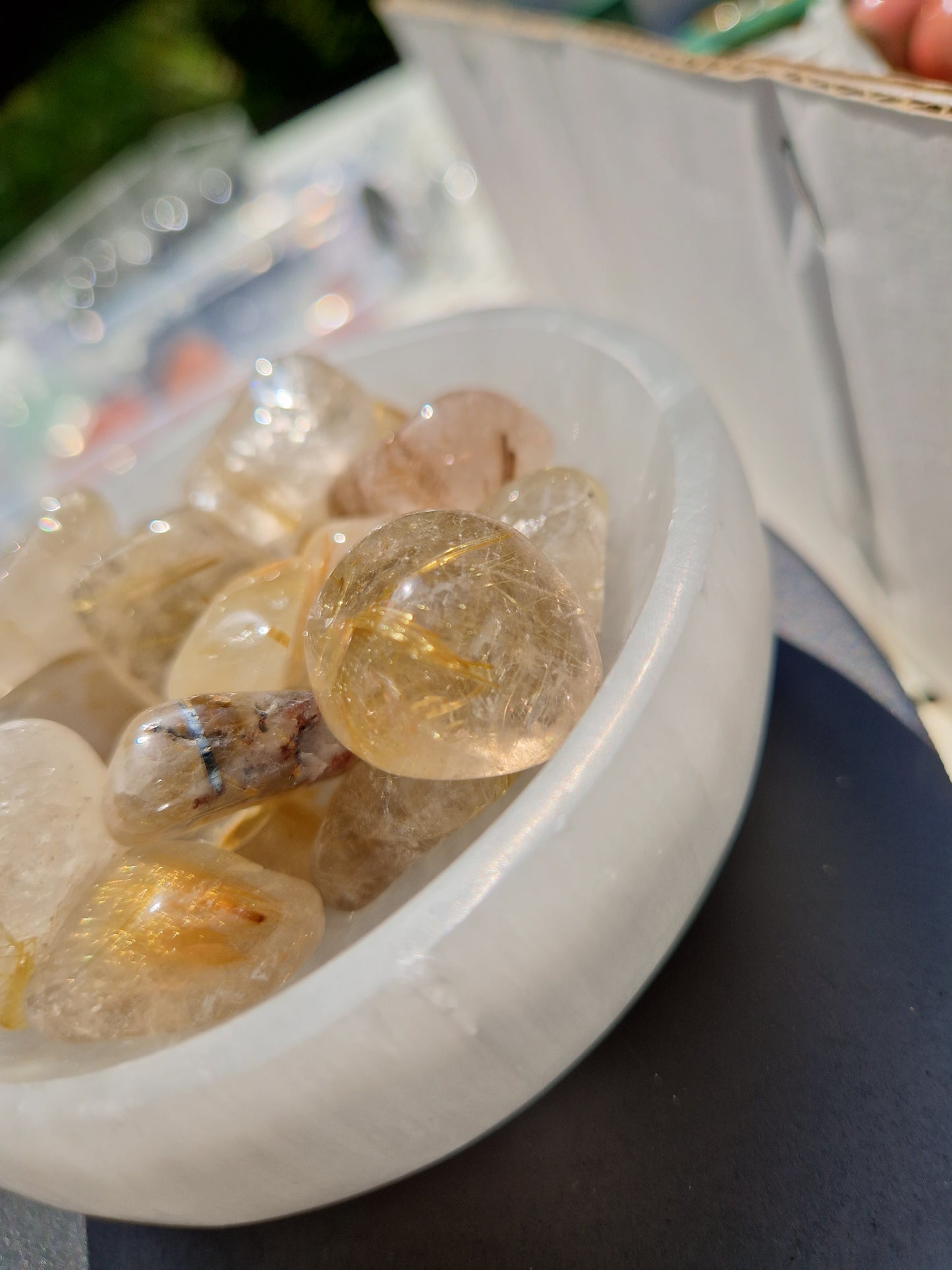 Pierre roulée Quartz rutile