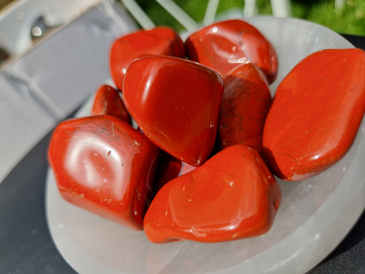 Pierre roulée Jaspe rouge extra