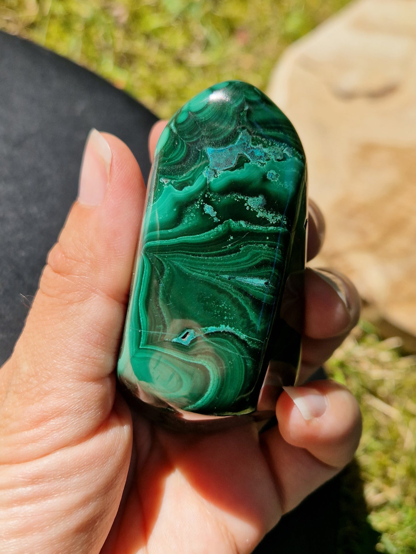 Forme libre Malachite