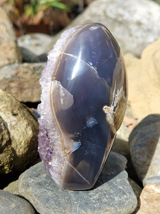 Géode Améthyste bords polis