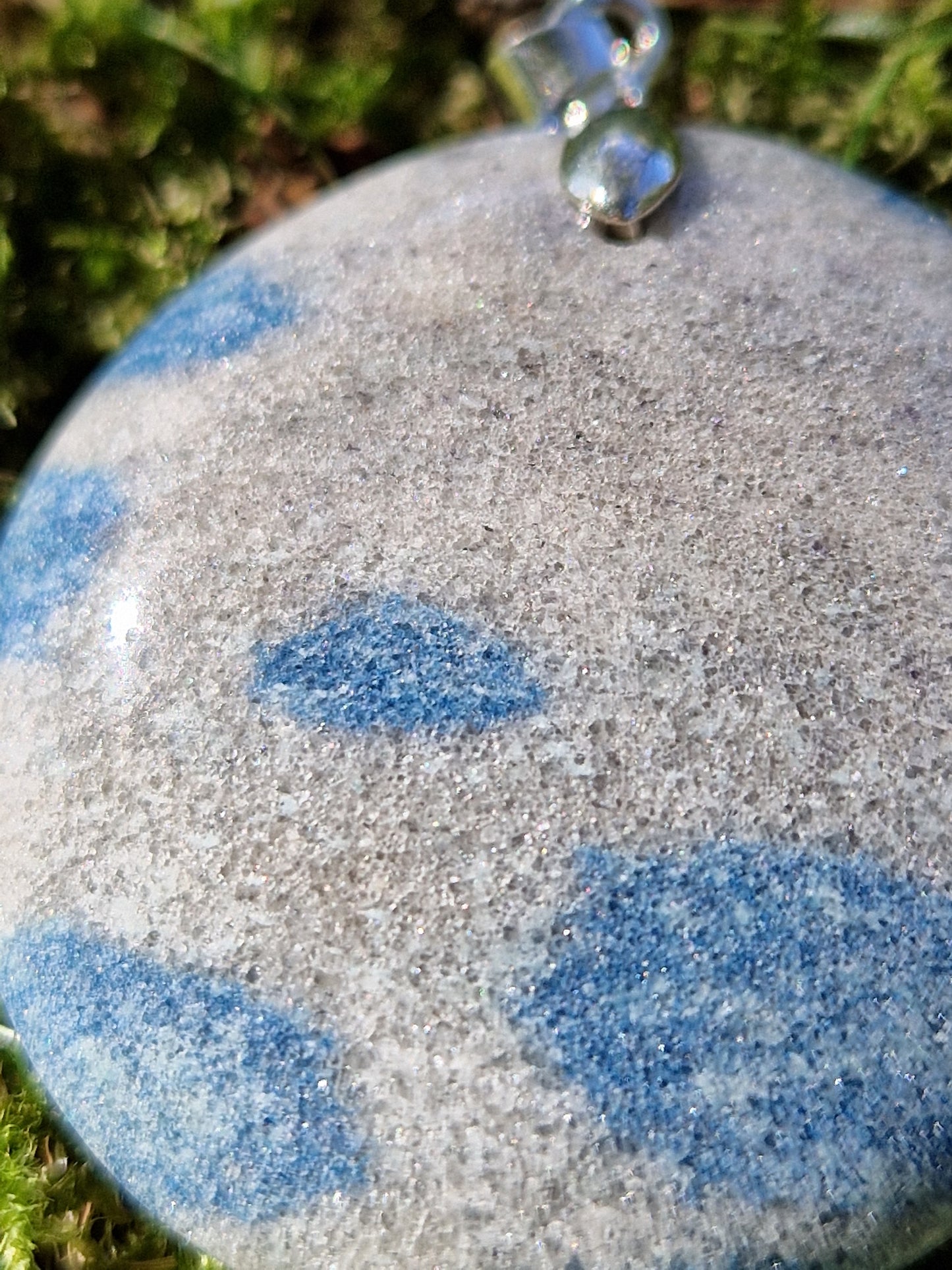 Pendentif rond Quartzite Lazurite
