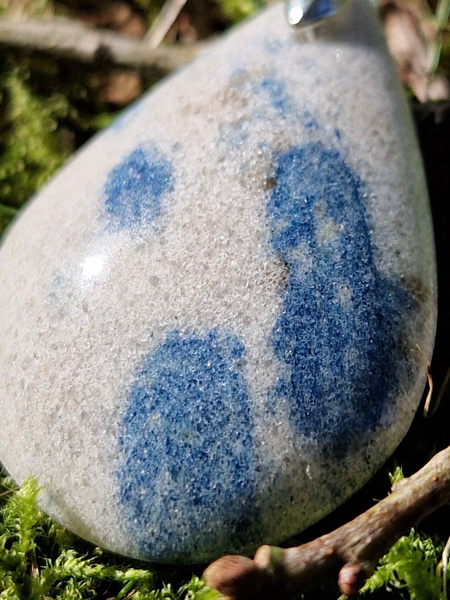 Pendentif goutte Quartzite Lazurite