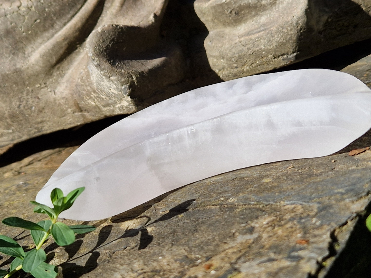 Coupelle Lune Calcite rose GM ( à choisir)