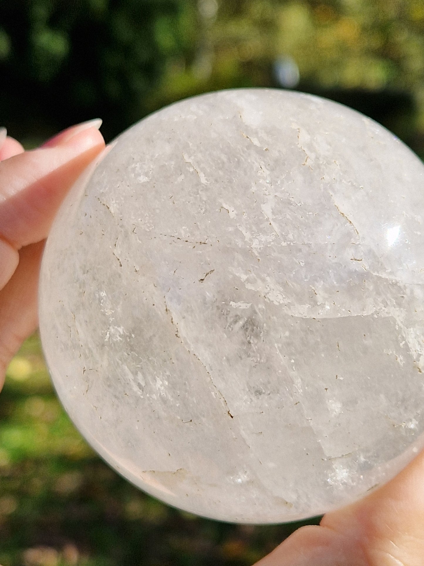 Grosse sphère Cristal de roche
