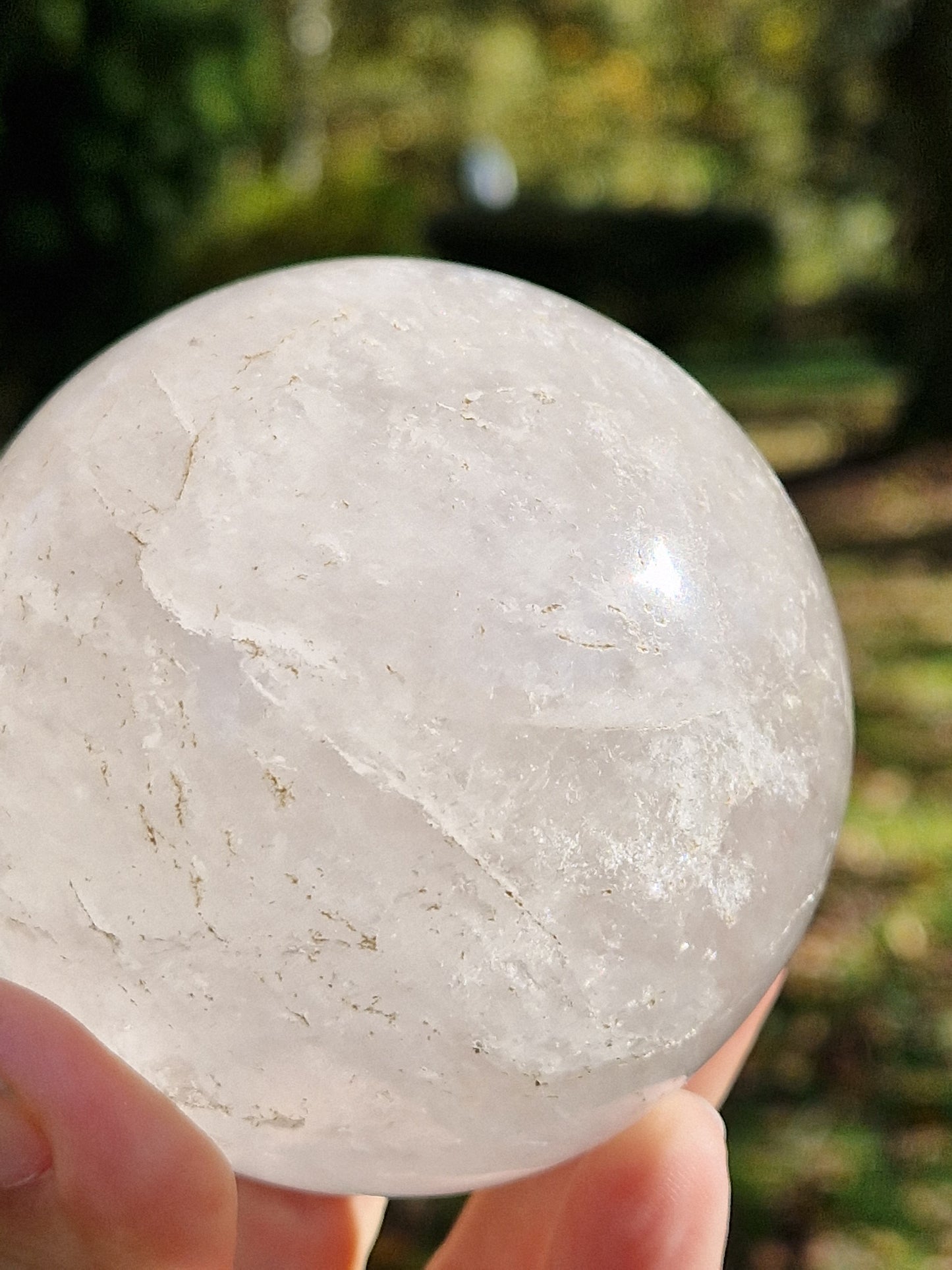 Grosse sphère Cristal de roche