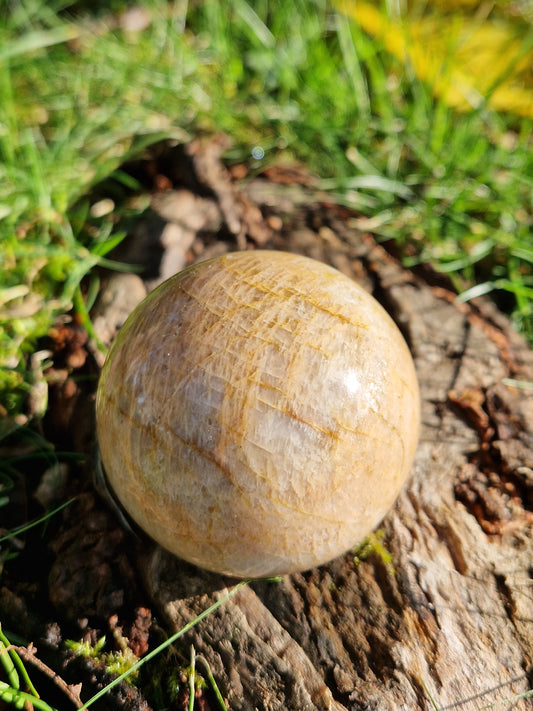 Sphère Pierre de Lune orange C