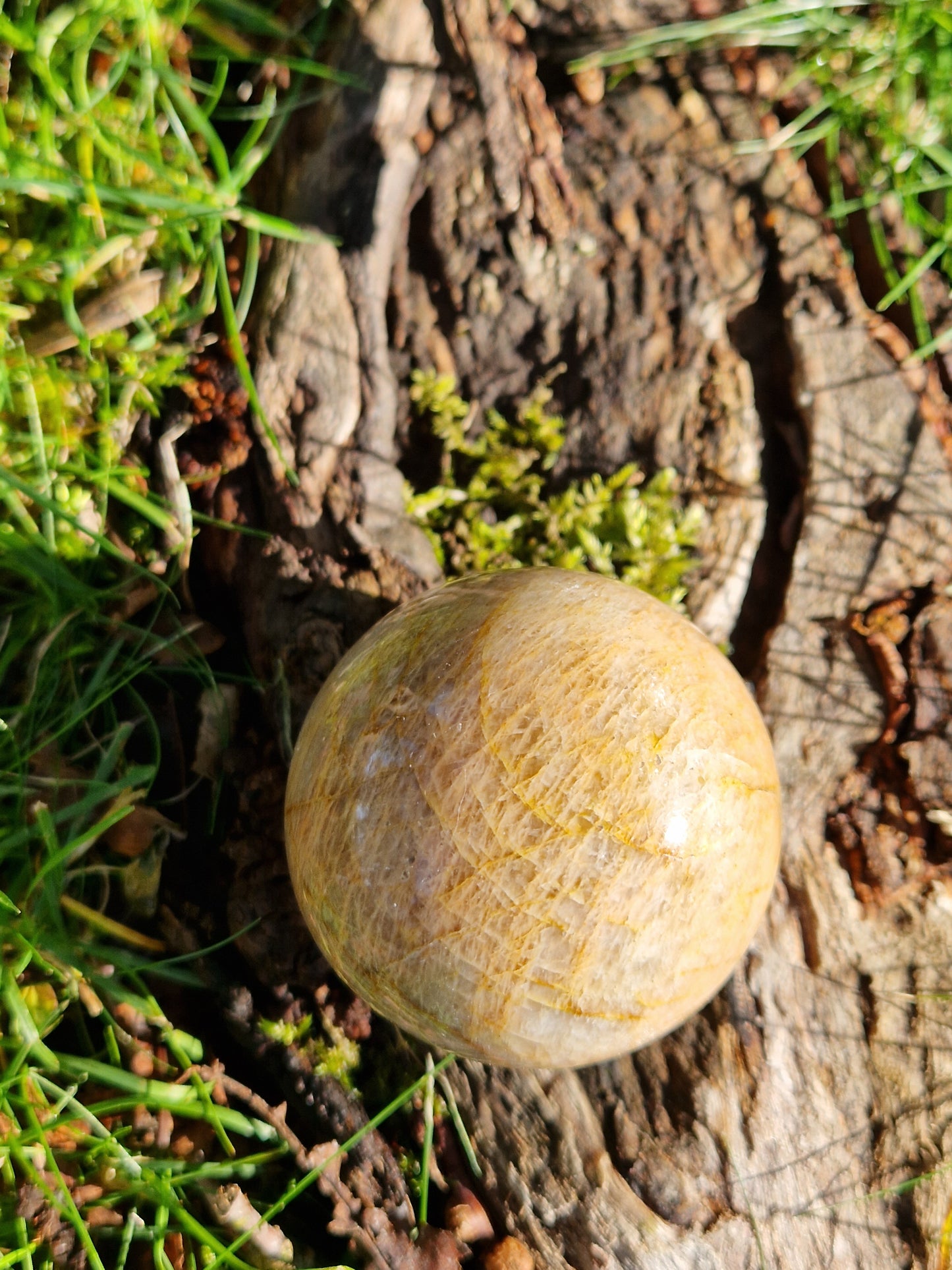Sphère Pierre de Lune orange C