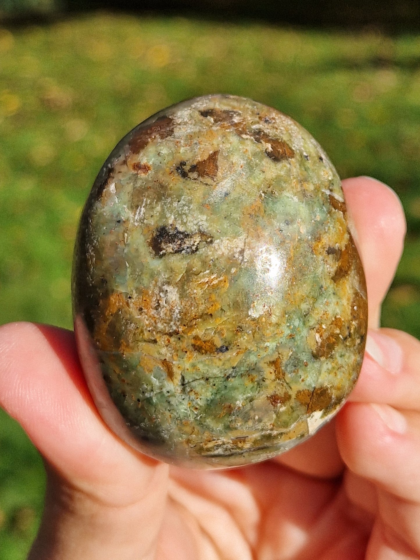 Galet Chrysoprase (à choisir)