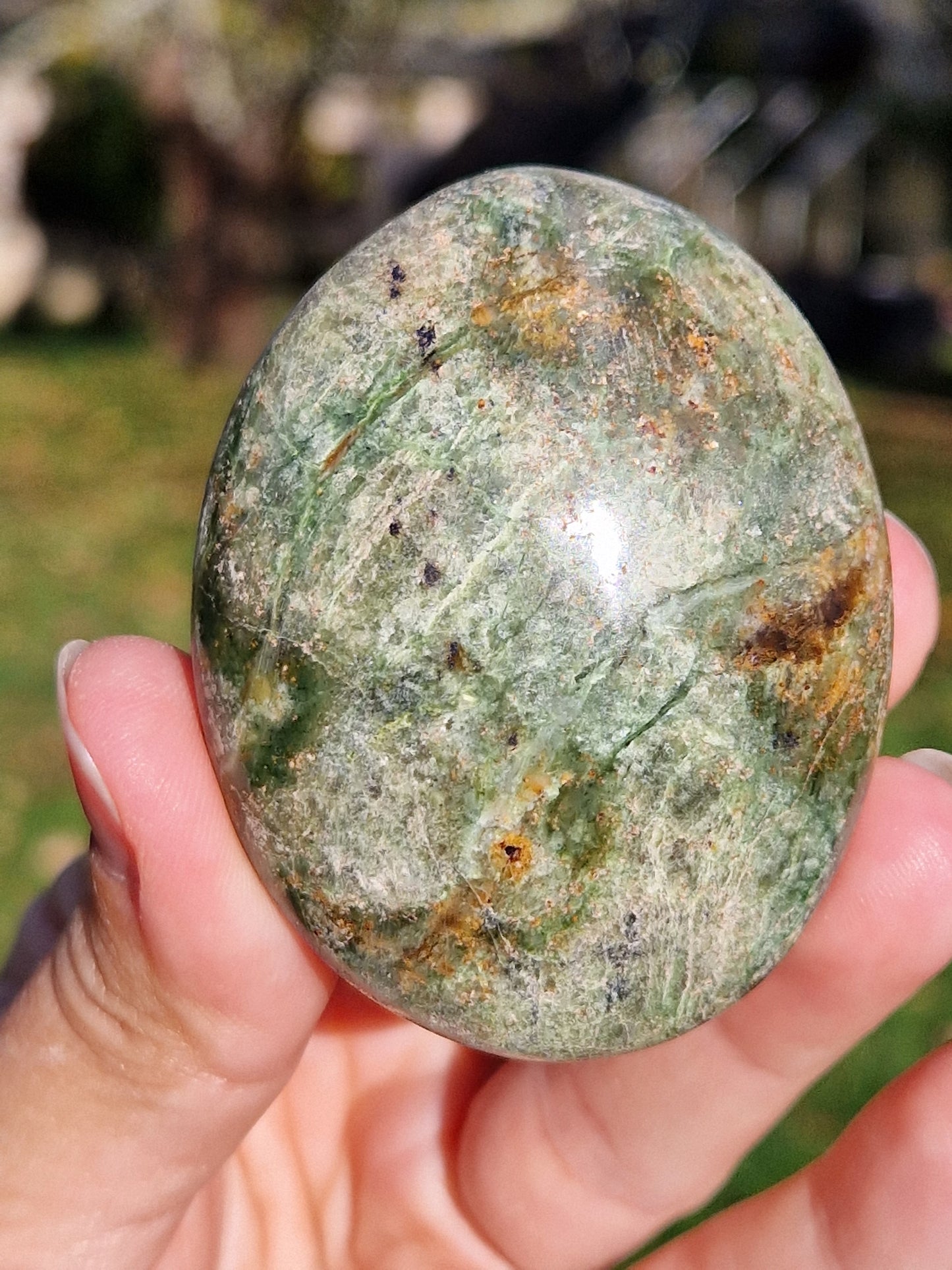 Galet Chrysoprase (à choisir)
