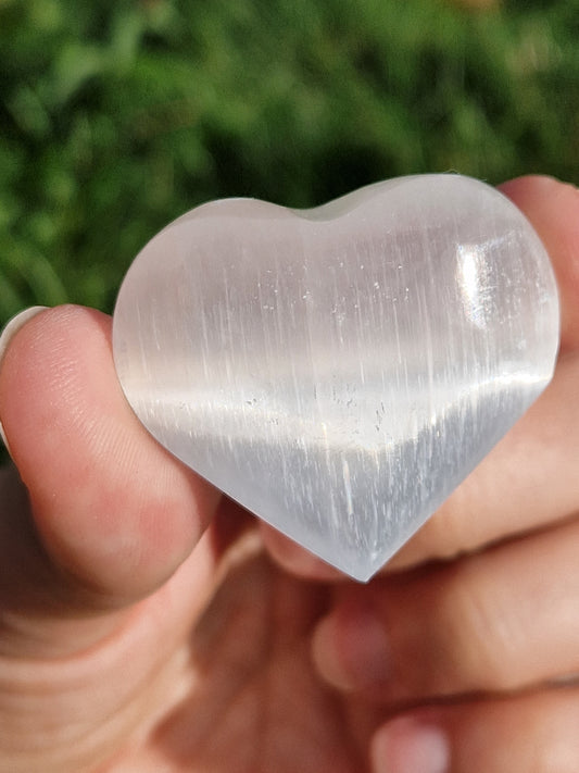 Cœur en Sélénite (3 tailles)