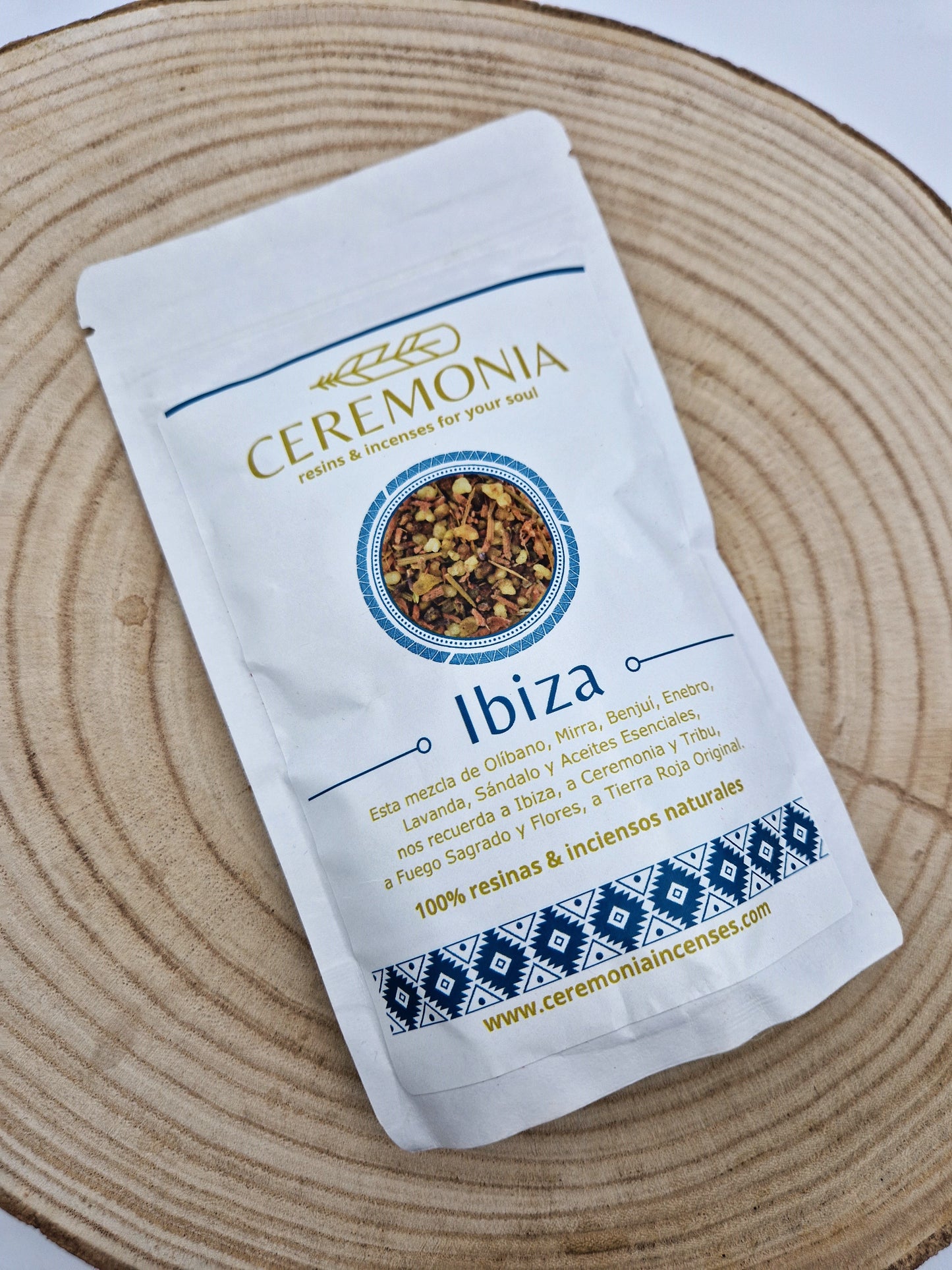 Sachet résines et encens Mélange Ibiza 100g