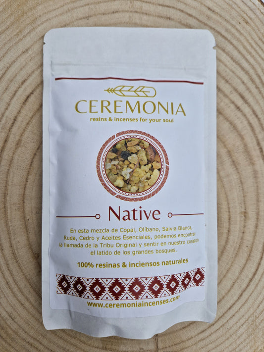 Sachet résines et encens Mélange Native 100g