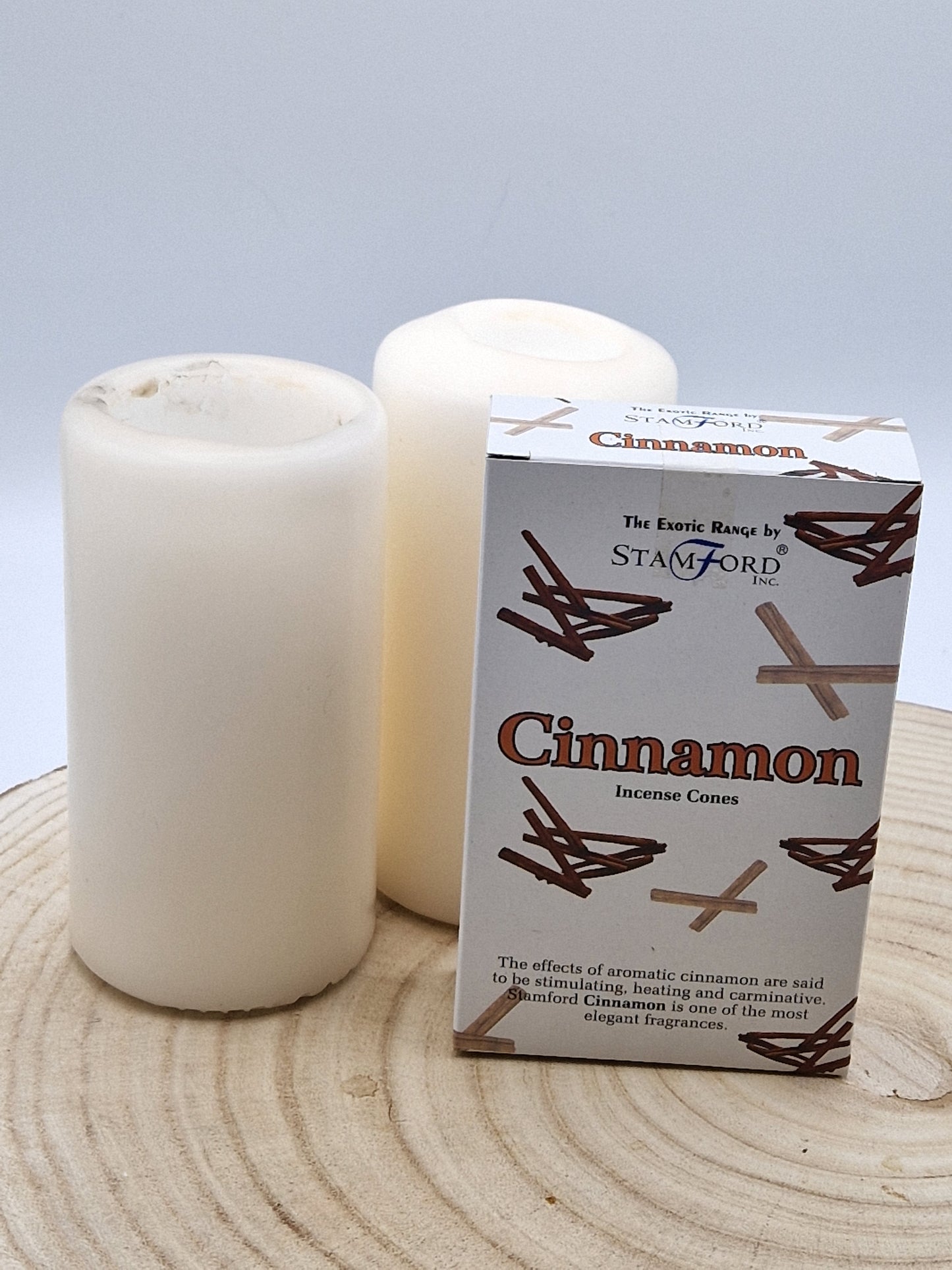 Boîte de cônes d'encens à la cannelle
