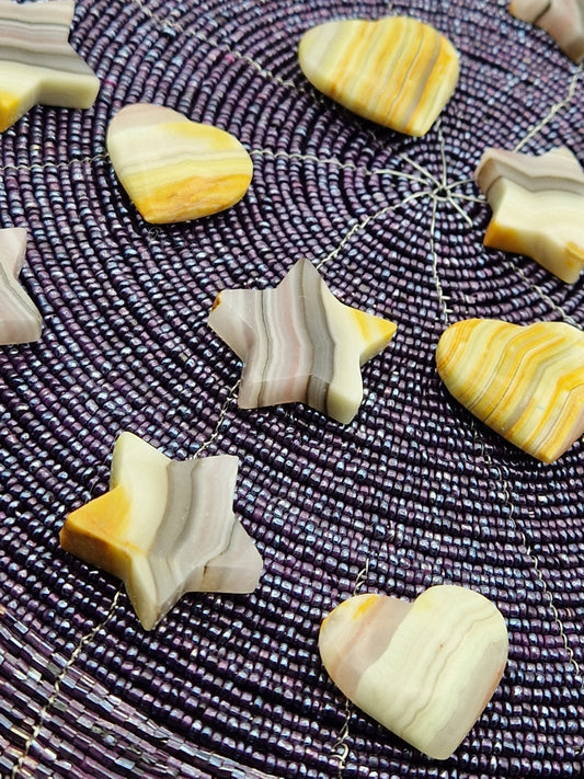 Etoile ou coeur en Aragonite