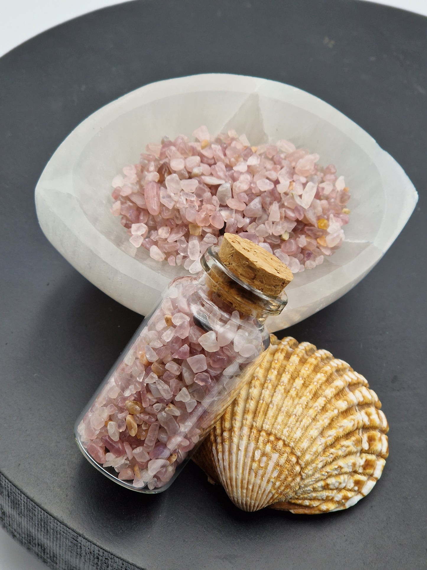 Fiole Quartz rose