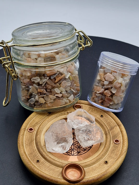 Pot Pierre de lune multicolore (format à choisir)