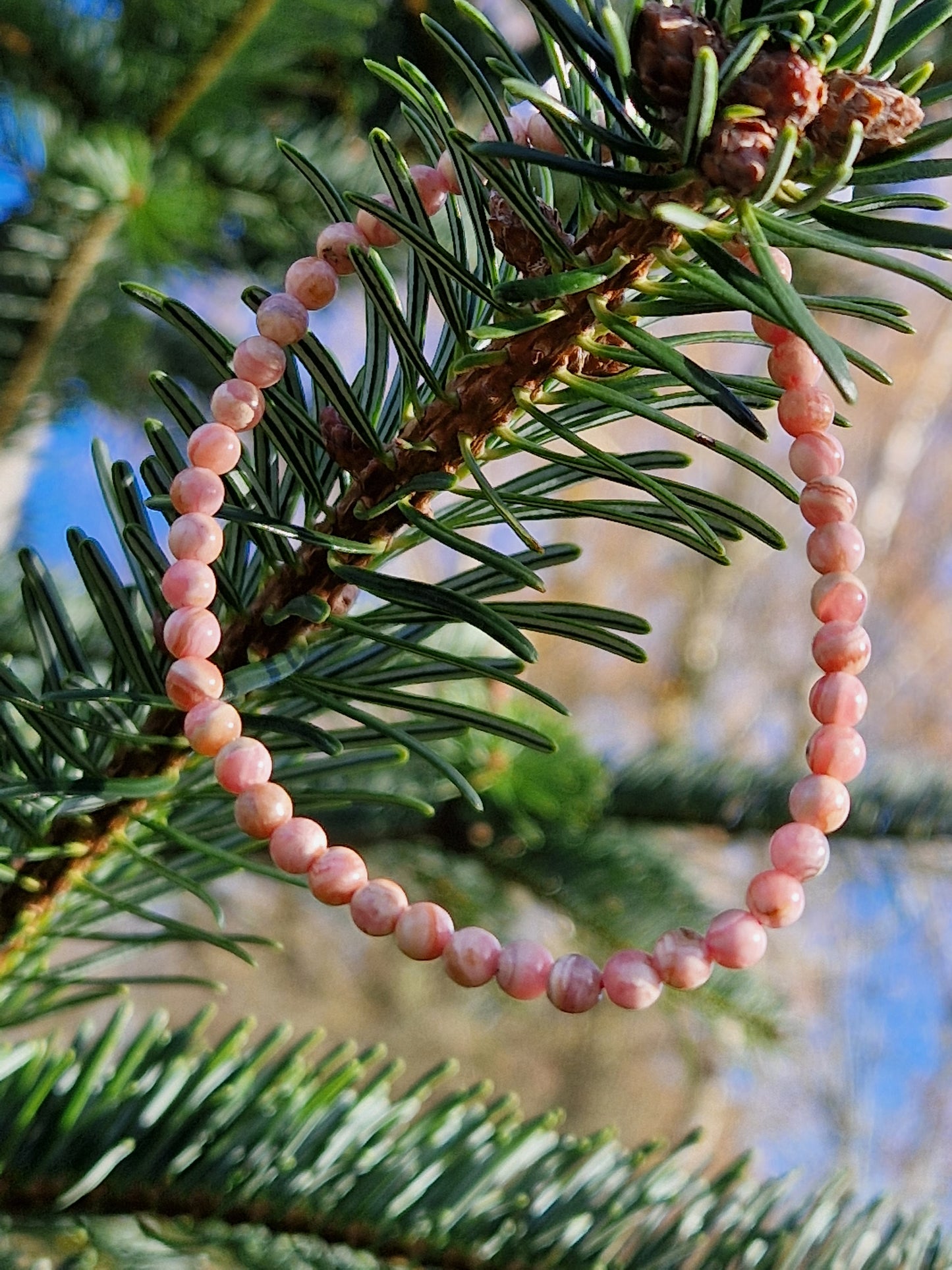 Bracelet Rhodochrosite (3 tailles de perles)