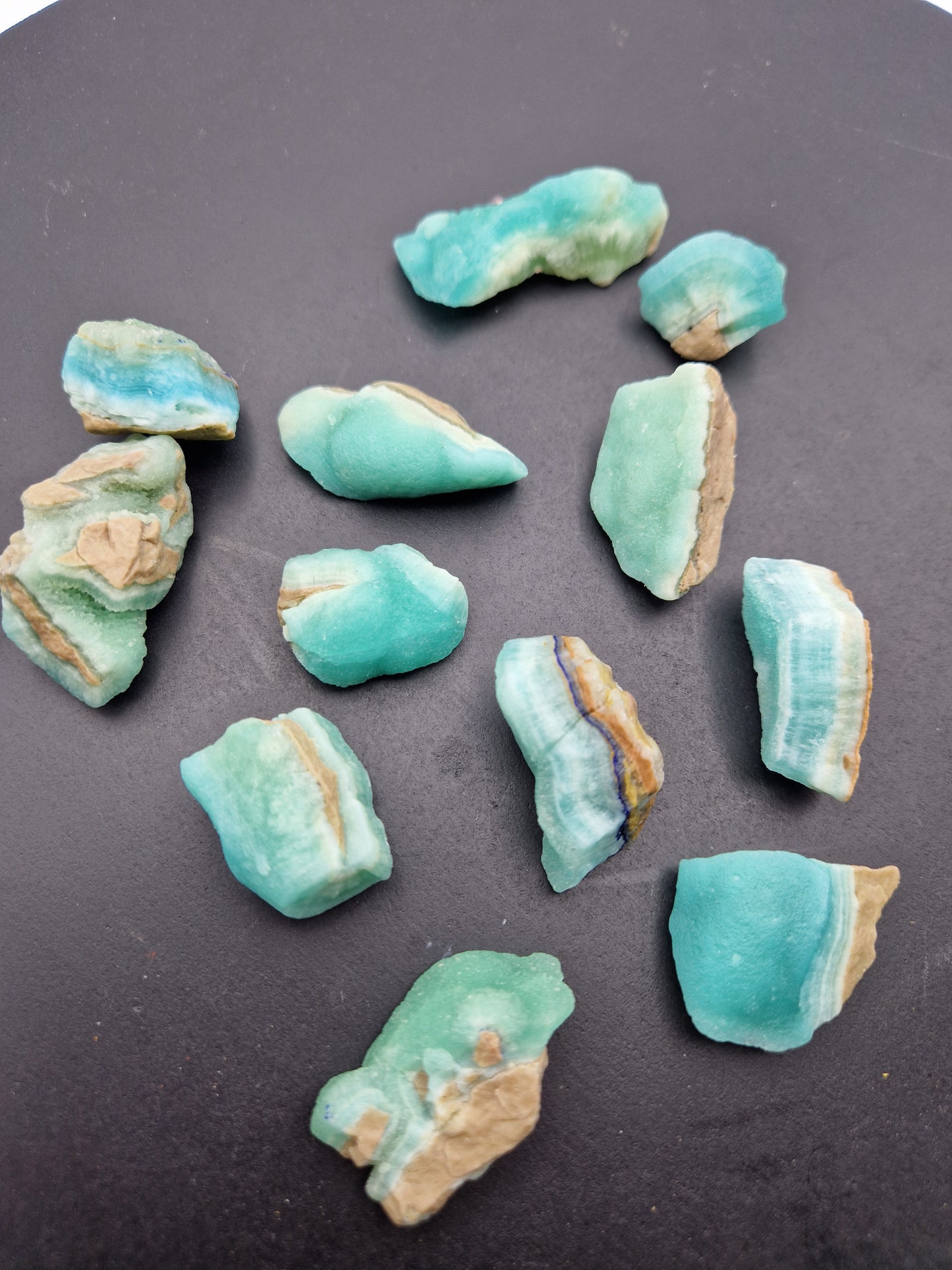 Aragonite bleue brute