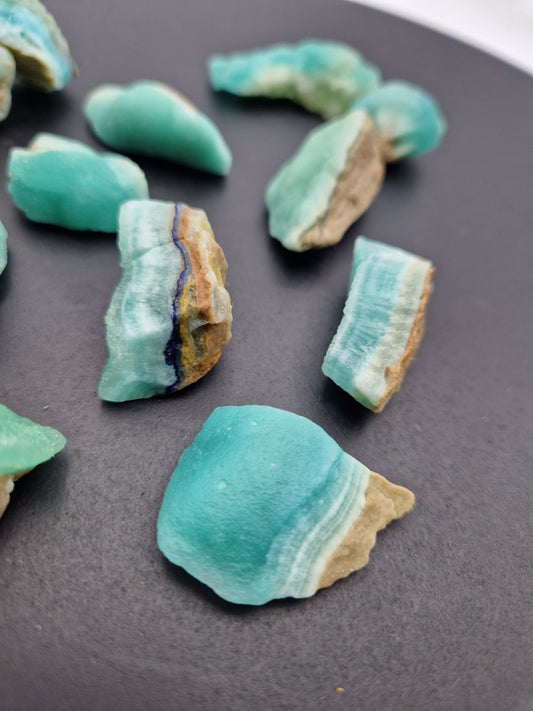 Aragonite bleue brute