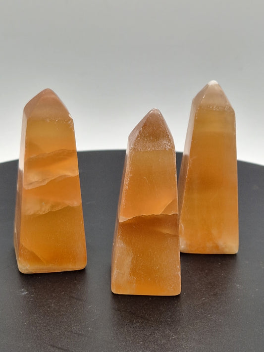 Pointe calcite miel (à choisir)