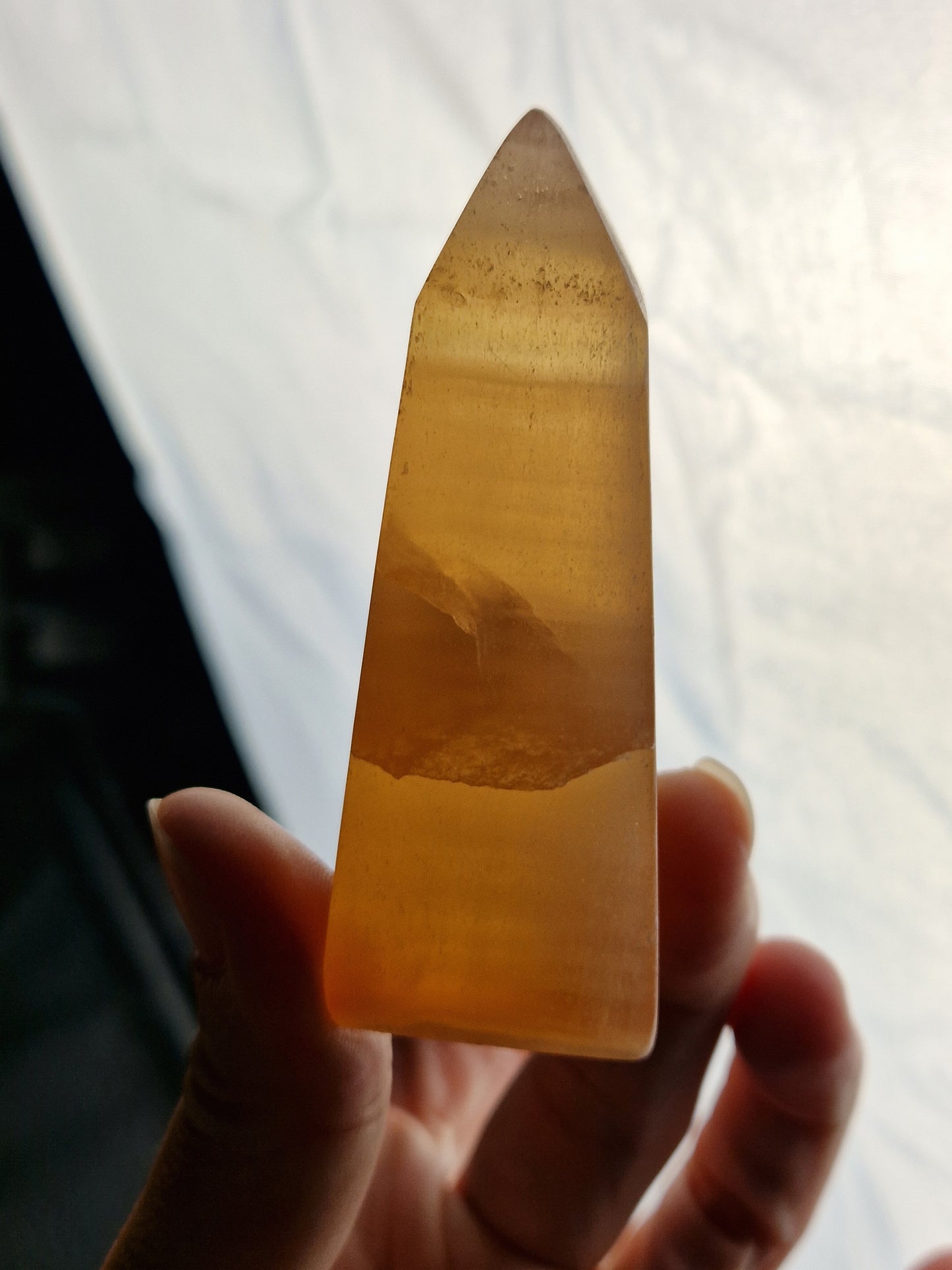 Pointe calcite miel (à choisir)