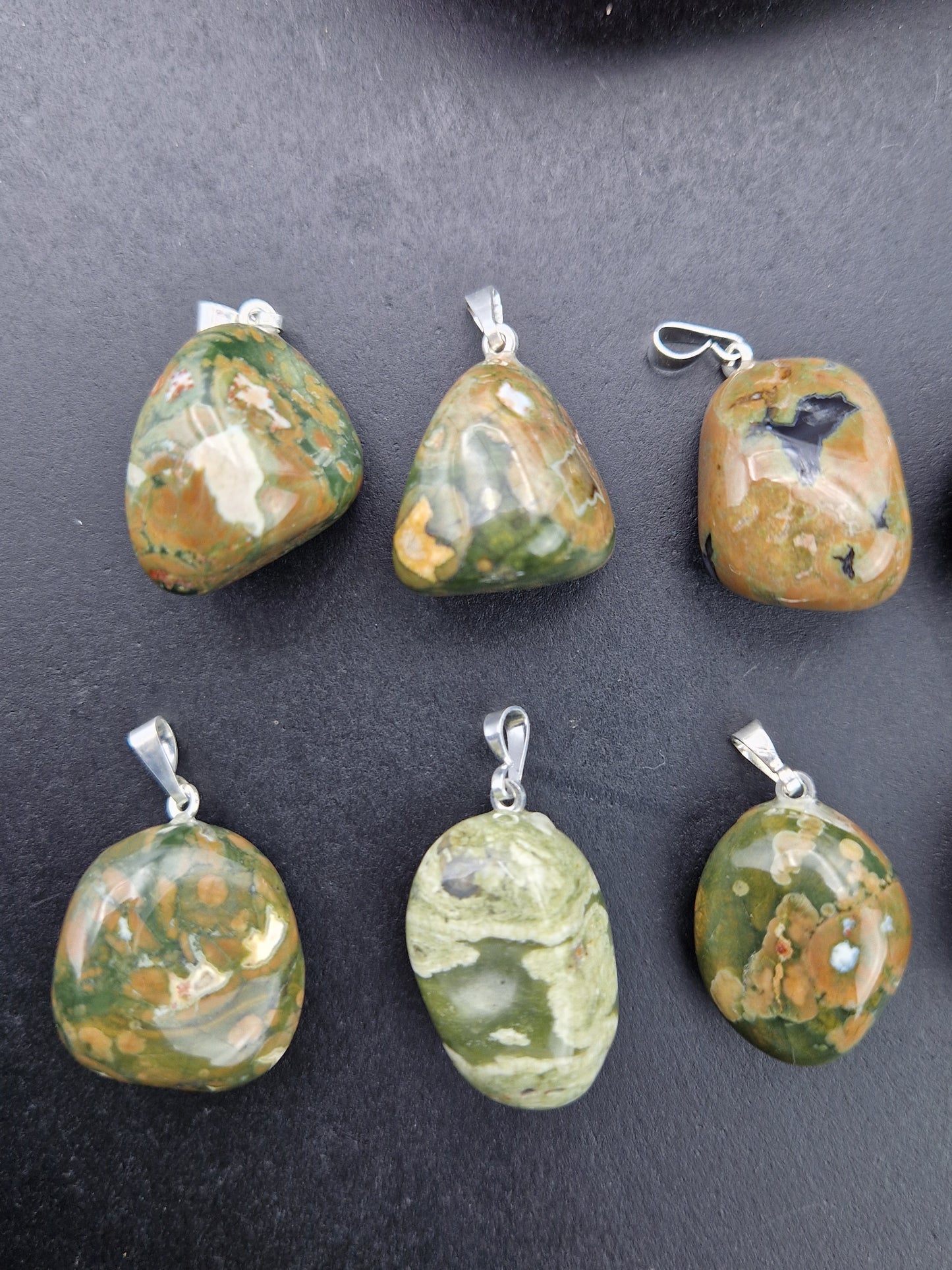 Pendentif pierre roulée Rhyolite (à choisir)