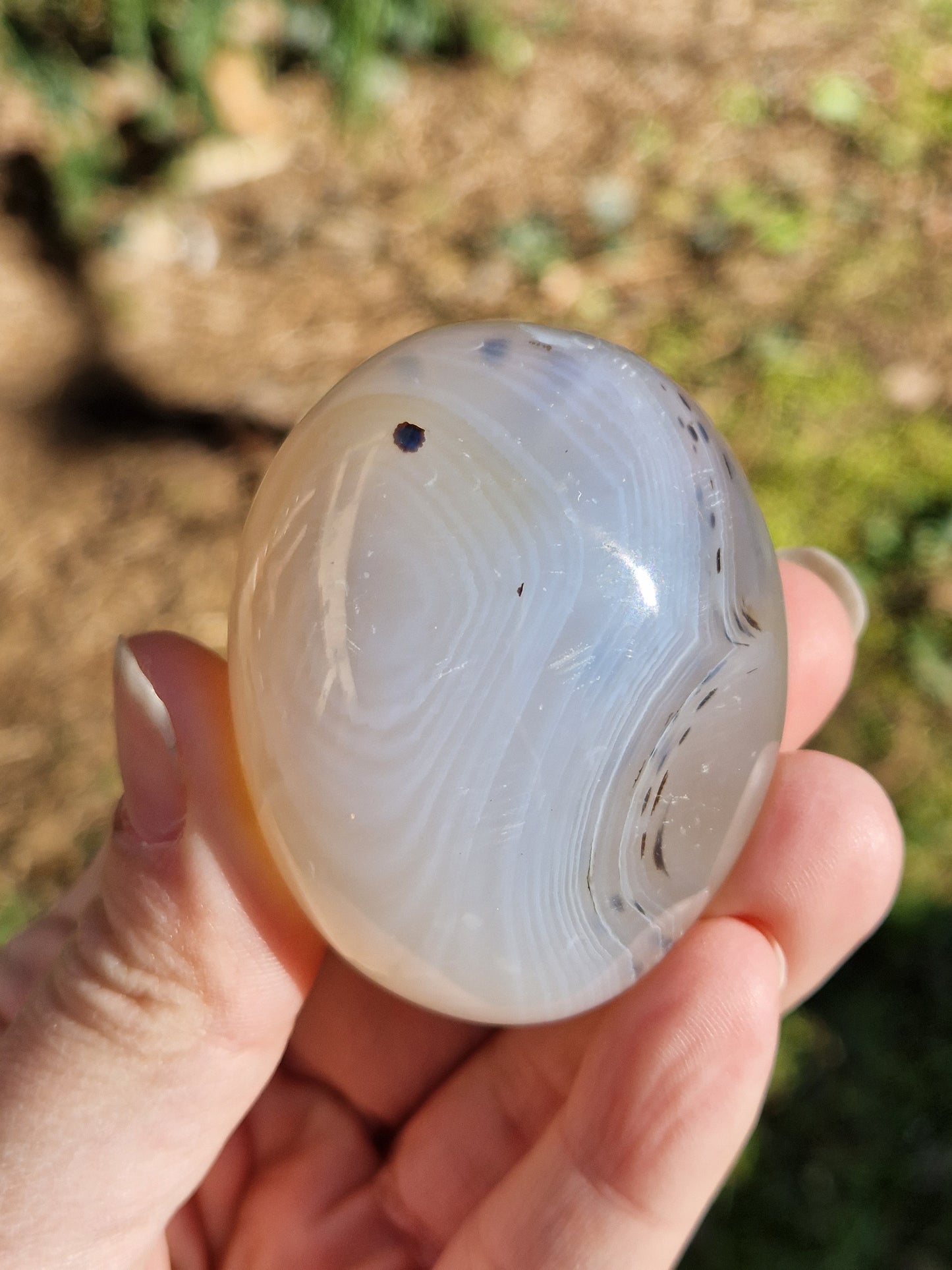 Galet Agate bandée naturelle (à choisir)