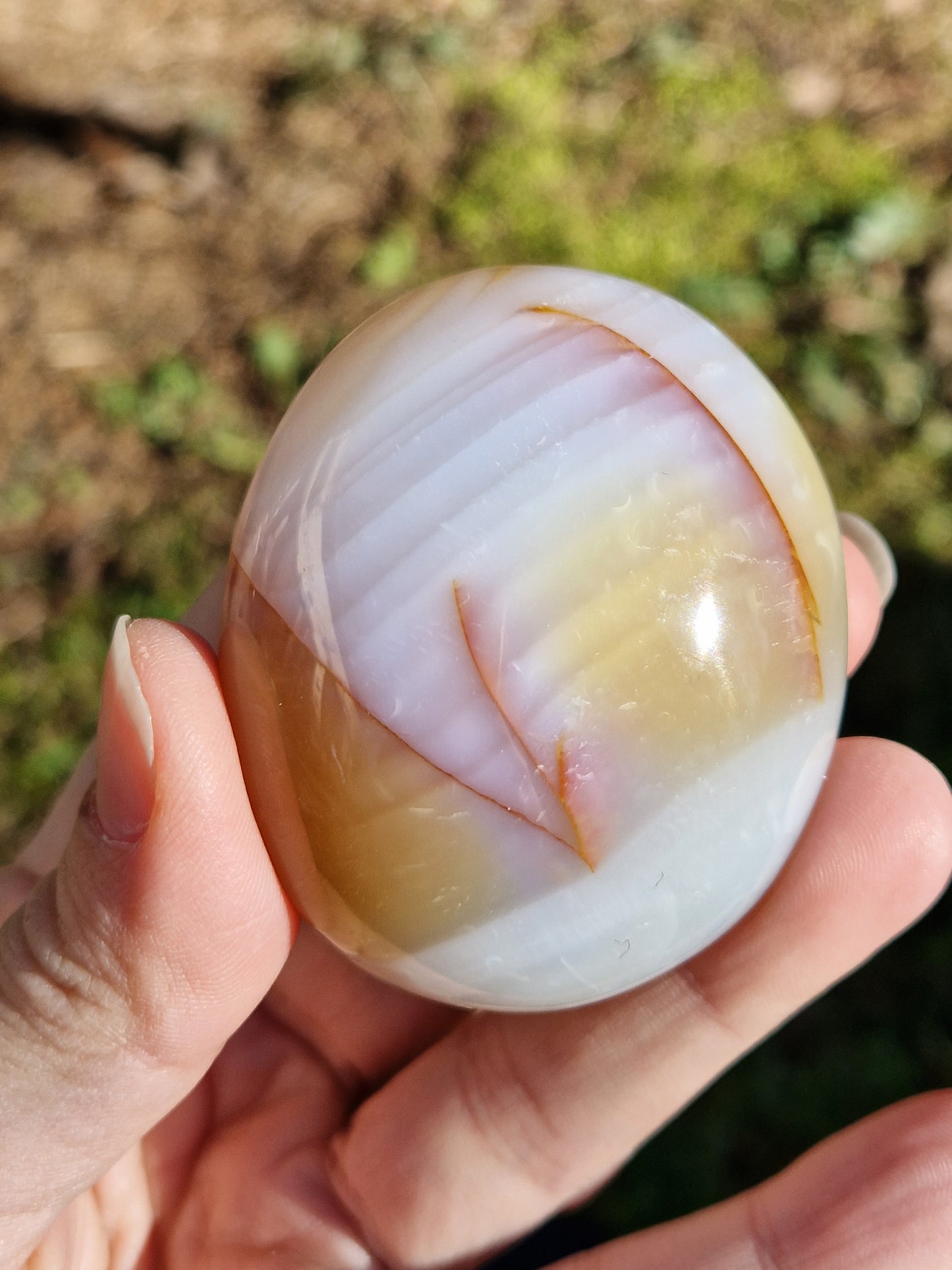 Galet Agate bandée naturelle (à choisir)