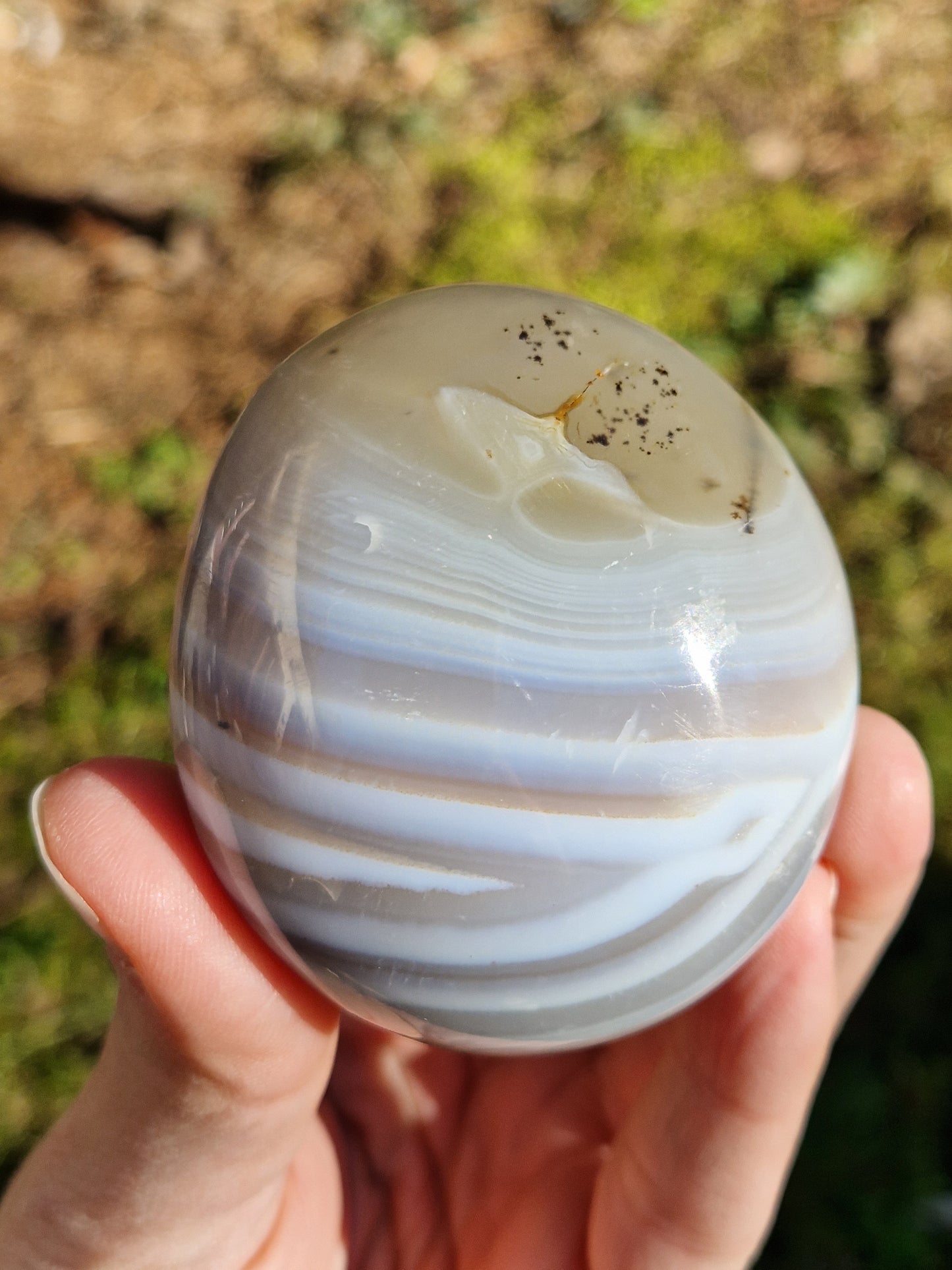 Galet Agate bandée naturelle (à choisir)