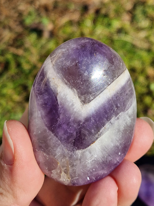 Galet Améthyste chevron (à choisir)