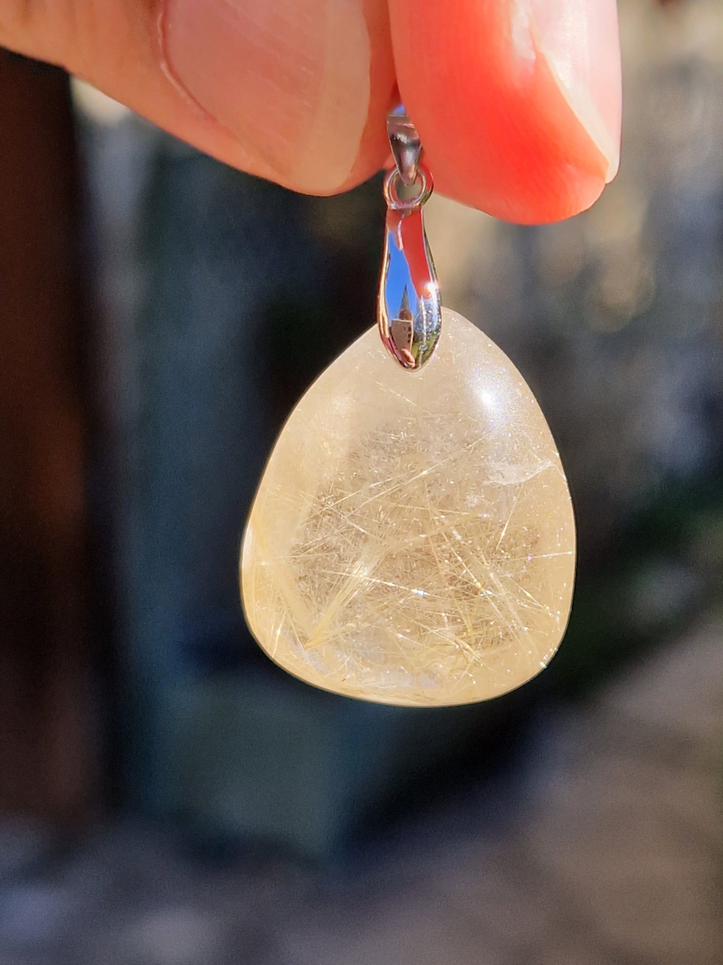 Pendentif Quartz rutile A