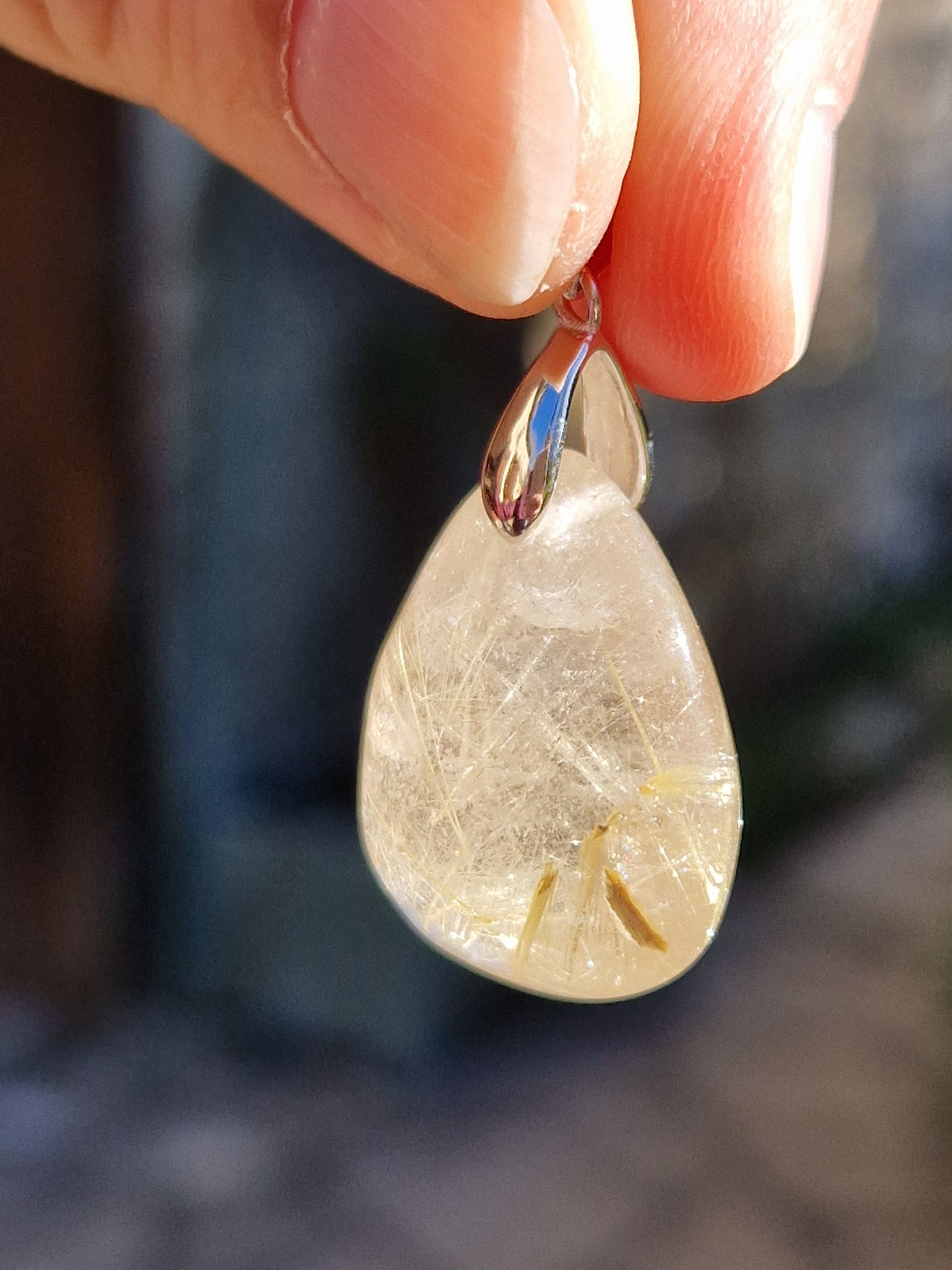 Pendentif Quartz rutile A