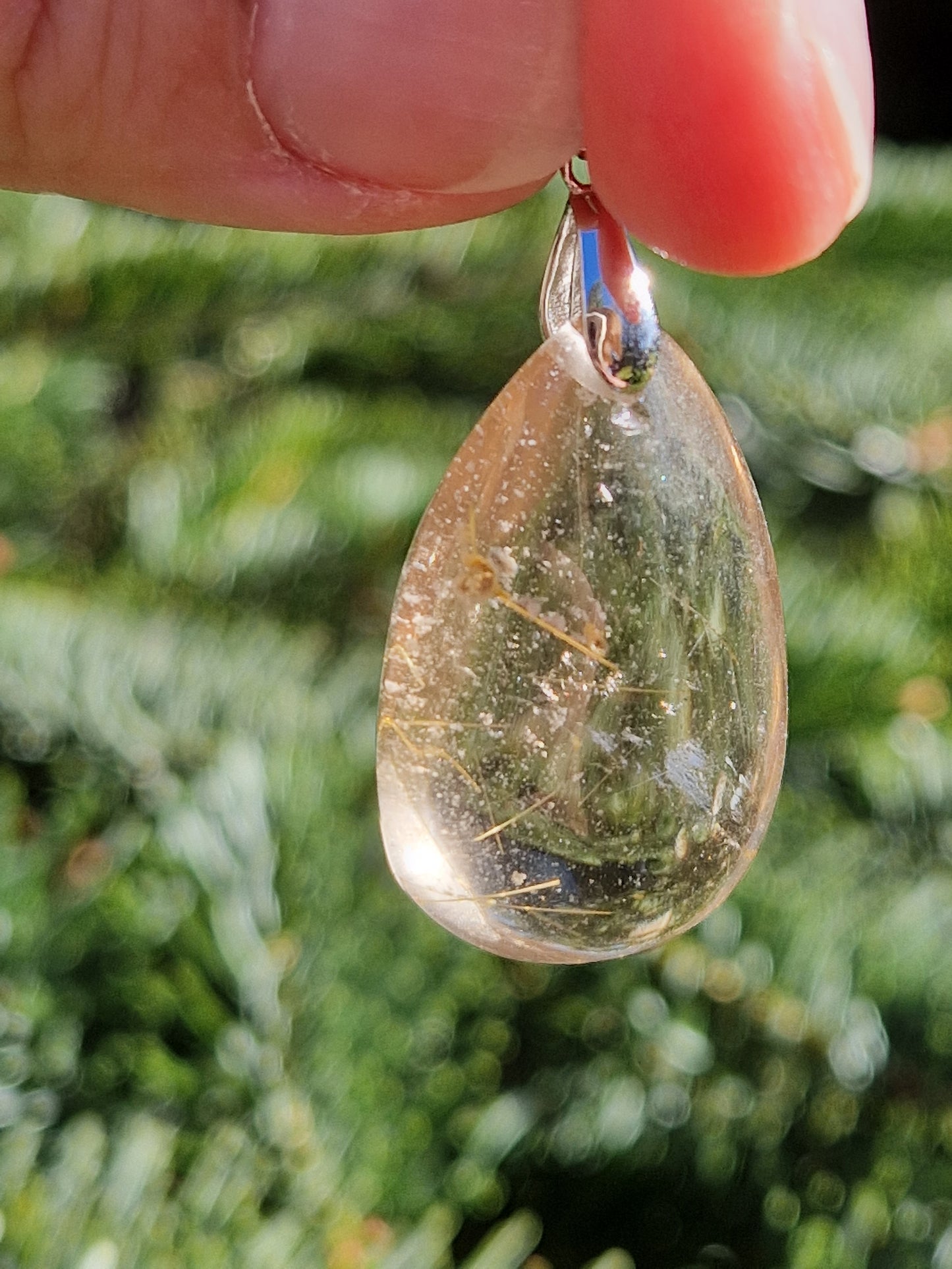 Pendentif Quartz rutile E