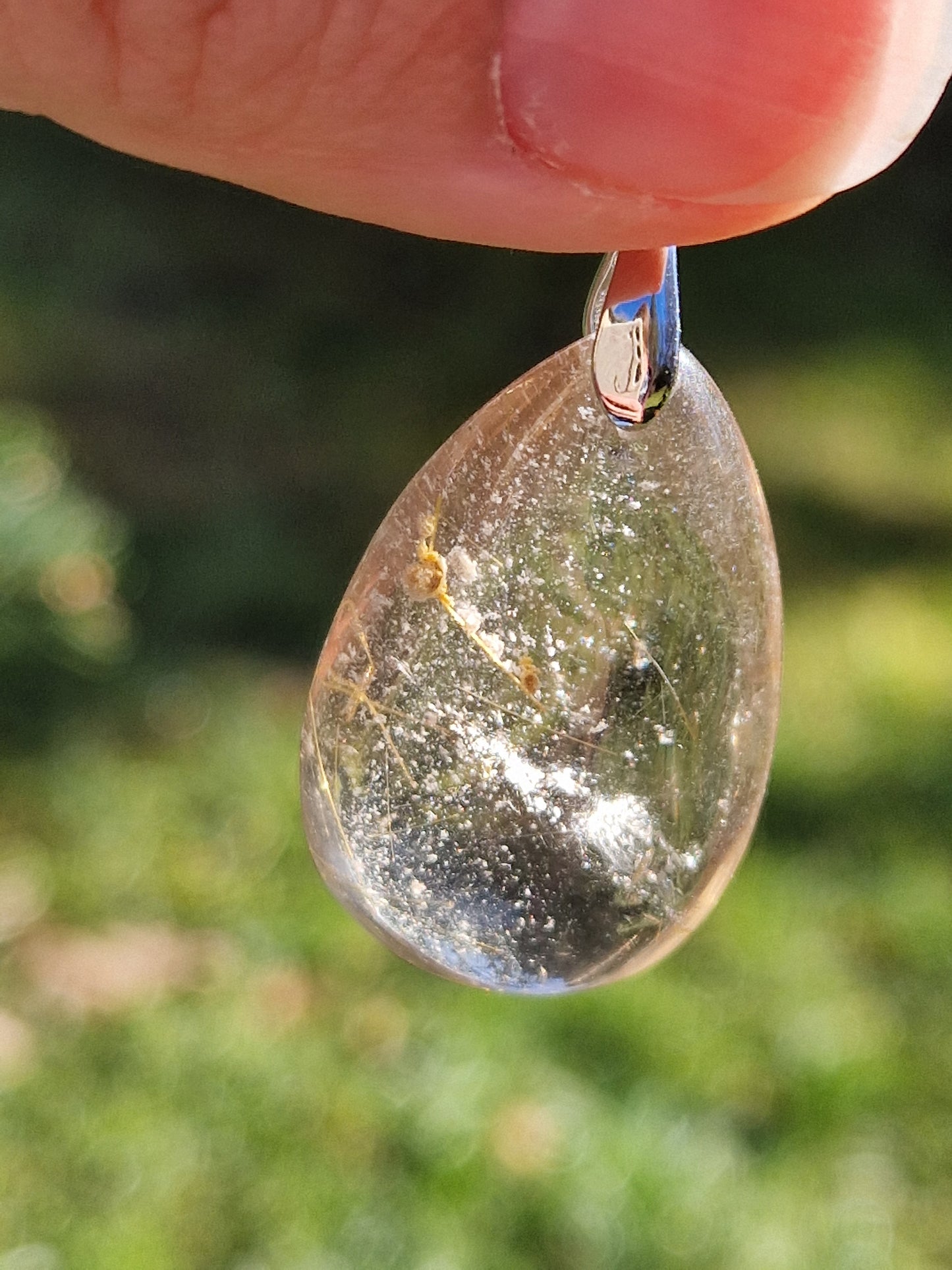 Pendentif Quartz rutile E