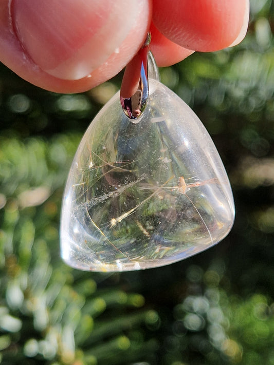 Pendentif Quartz rutile G