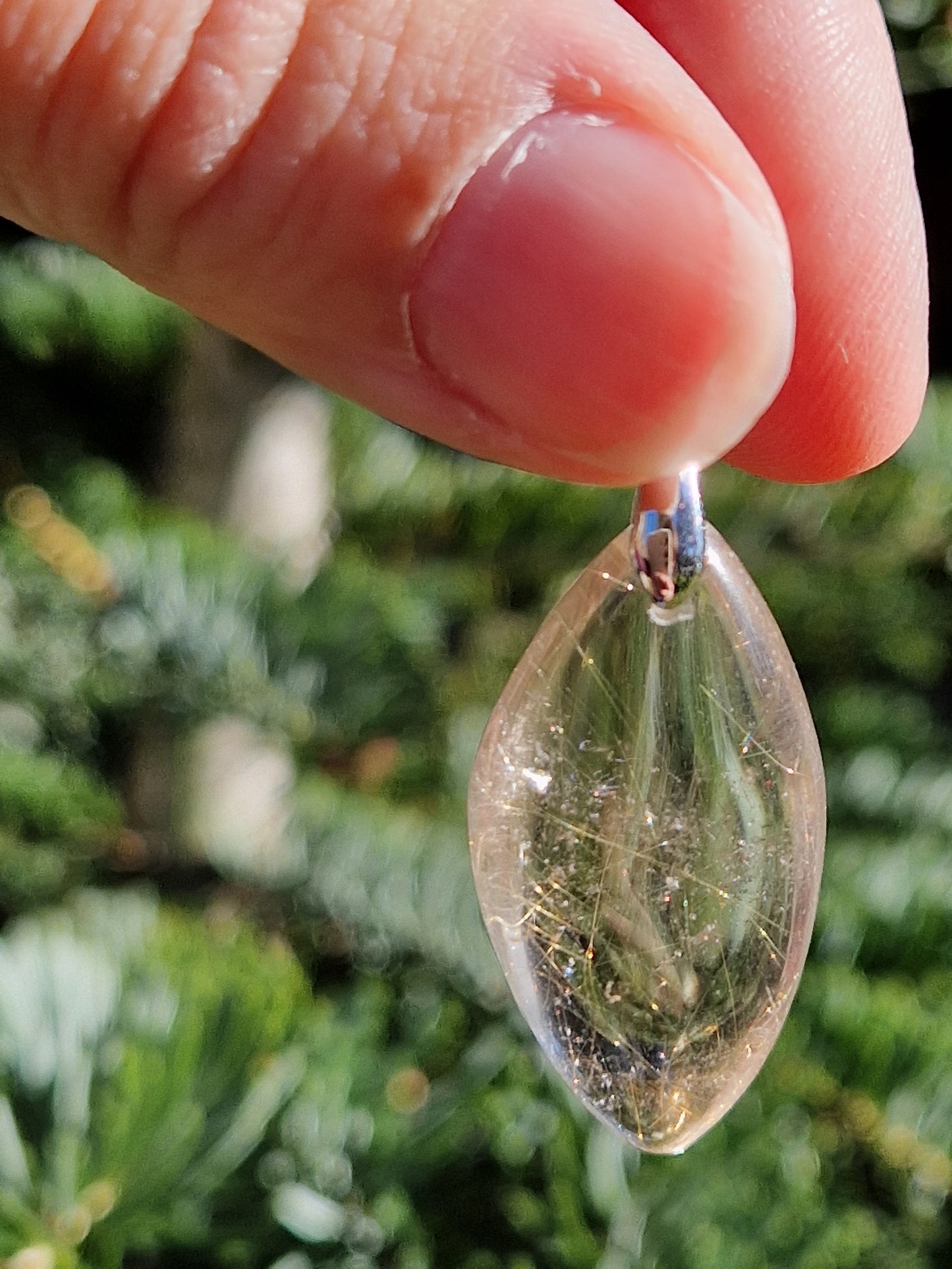 Pendentif Quartz rutile H