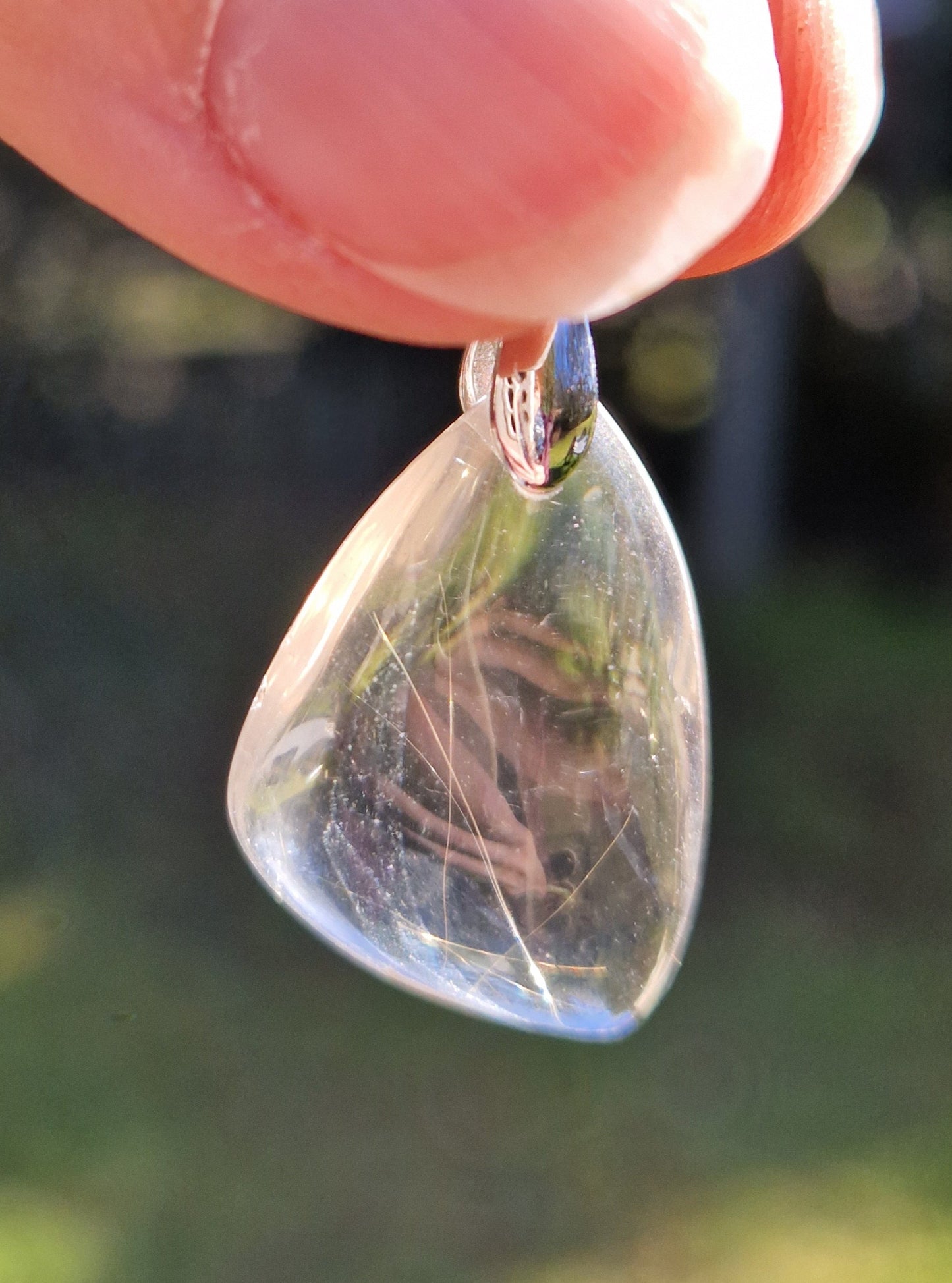 Pendentif Quartz rutile J