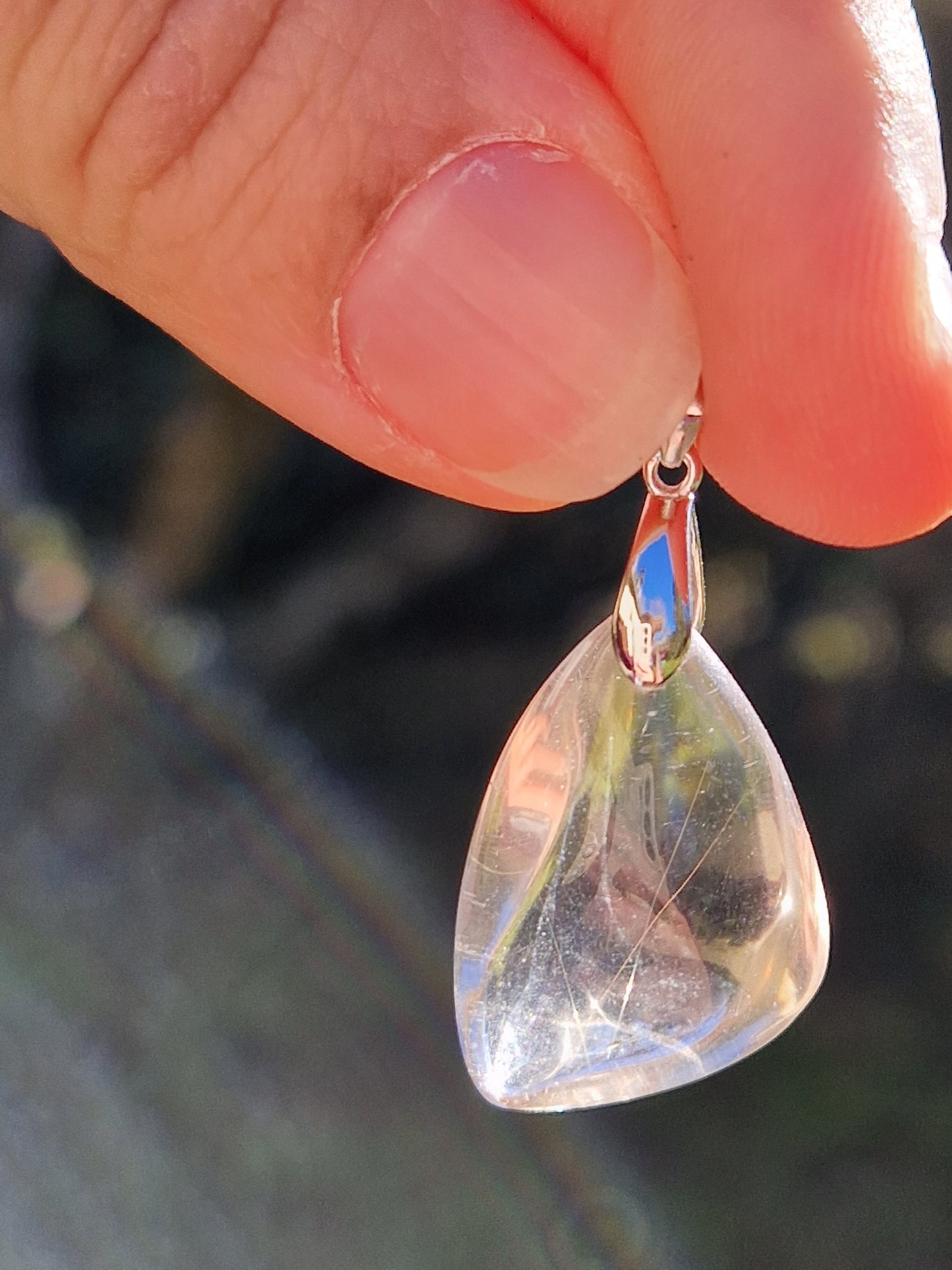 Pendentif Quartz rutile J