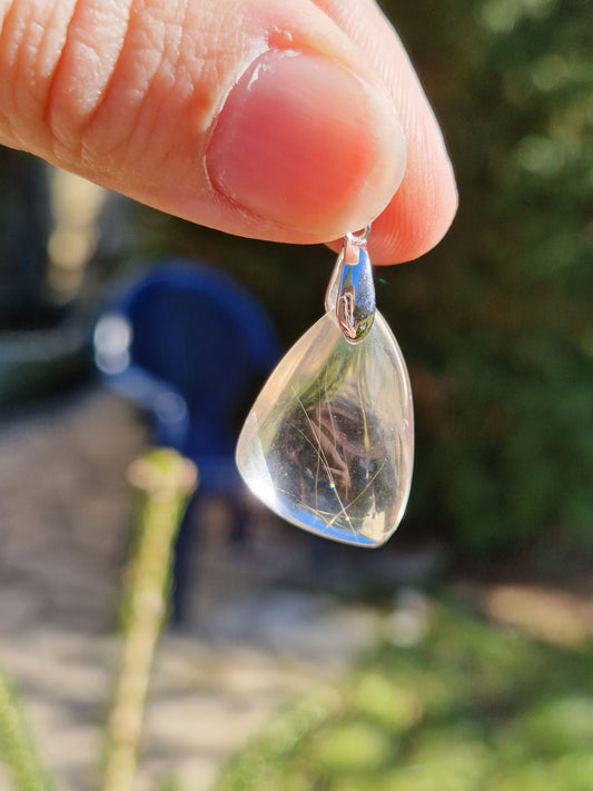 Pendentif Quartz rutile J