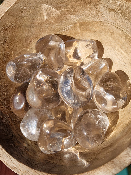 Pierre roulée Quartz fumé très clair