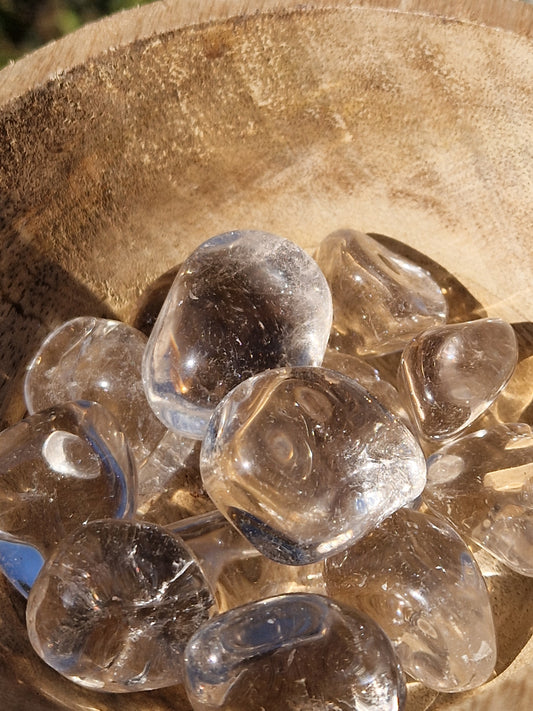 Pierre roulée Quartz fumé très clair