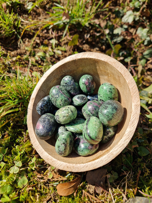 Pierre roulée Rubis Zoïsite