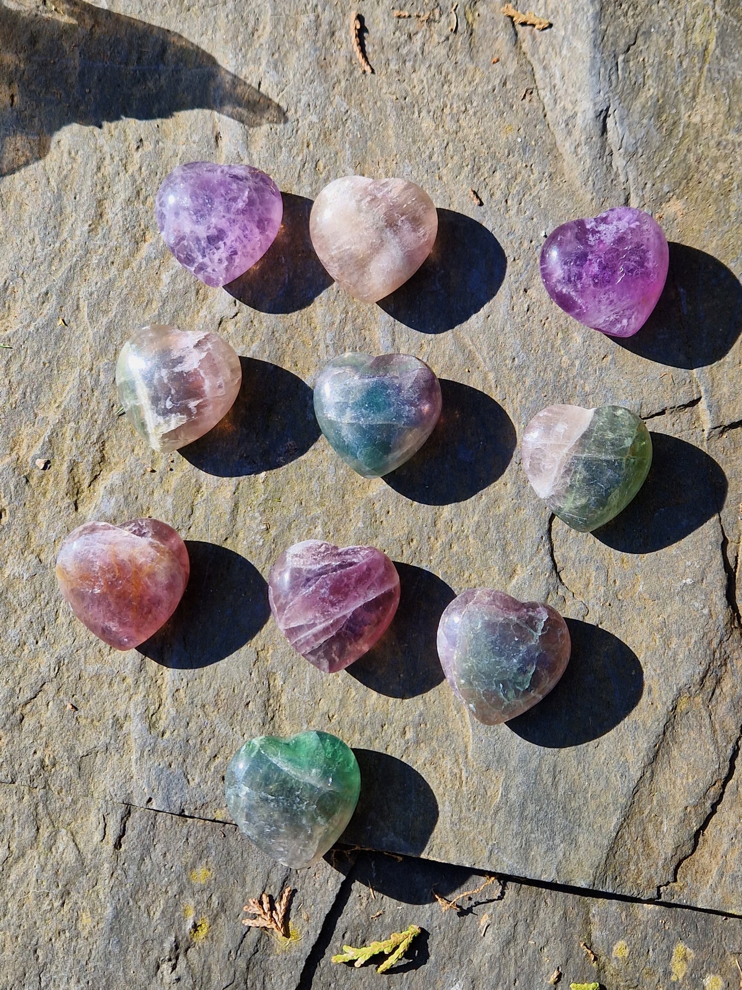 Cœur en Fluorite (à choisir)