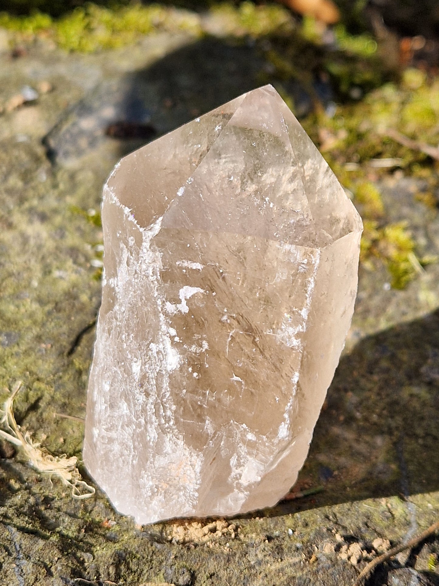 Pointe semi brute Quartz fumé B