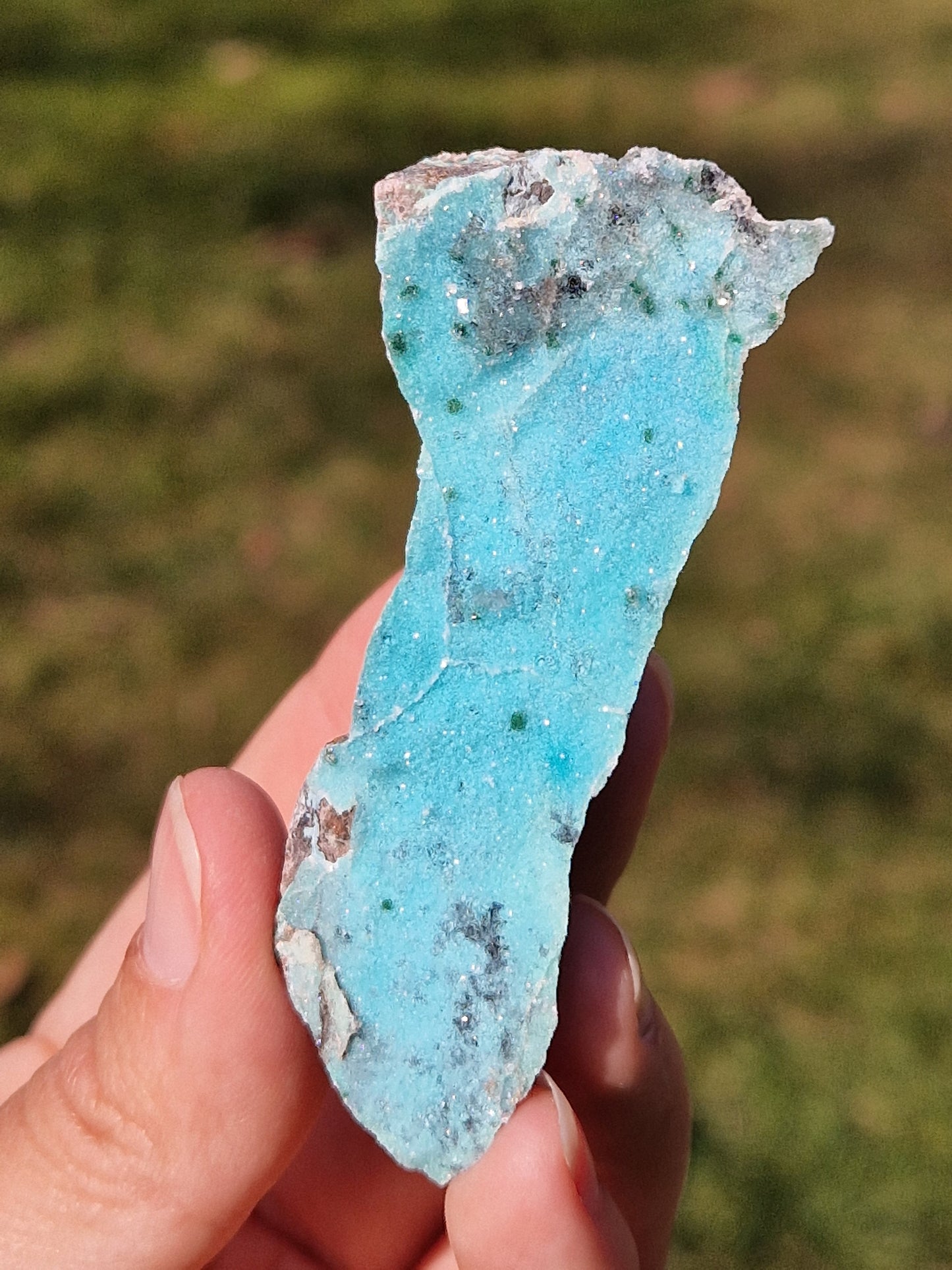 Chrysocolle brute druzy (à choisir)